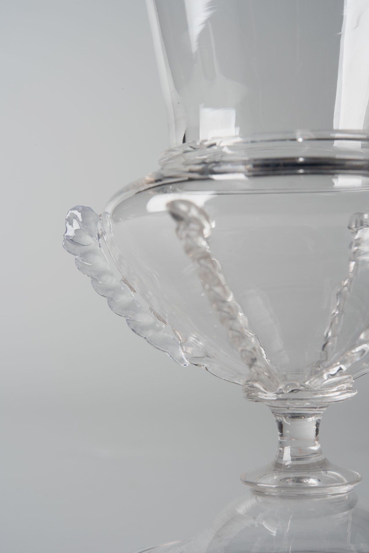 Wijnglas na behandeling met 3D geprinte aanvulling