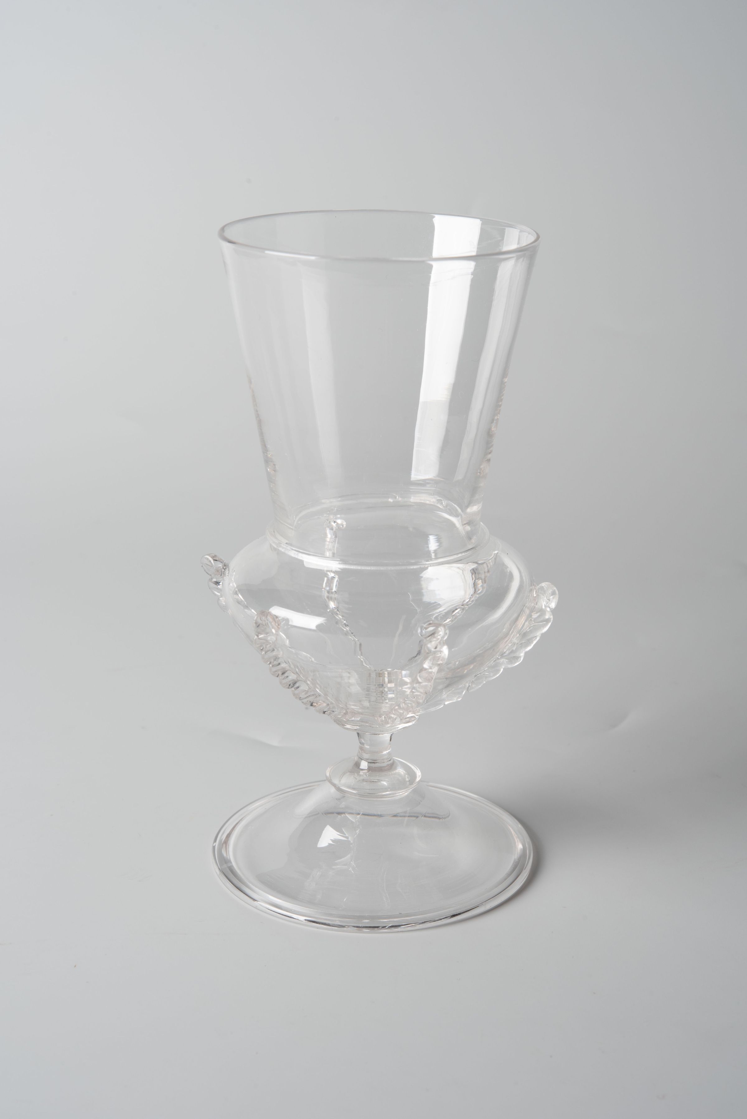 Wijnglas na behandeling