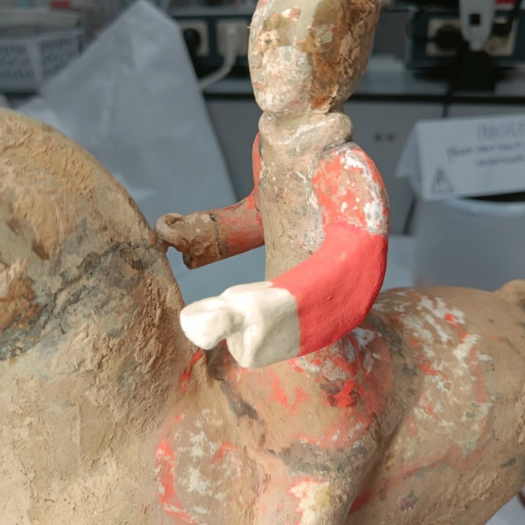 Close-up van geretoucheerde arm